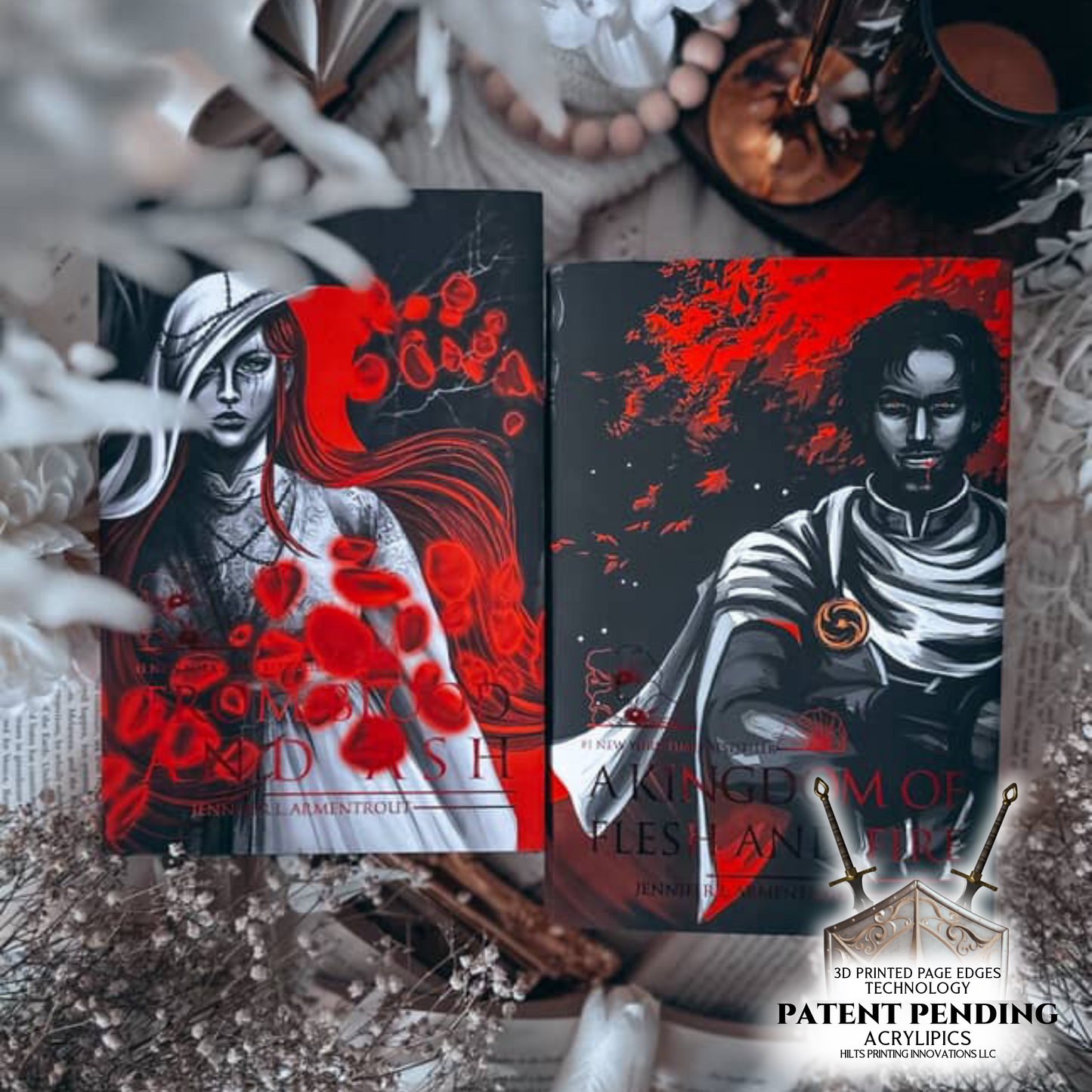 3D PRINTED PAGES FROM BLOOD AND ASH 4-BOOK BUNDLE - FIRST 4 BOOKS IN THE FROM BLOOD AND ASH SERIES