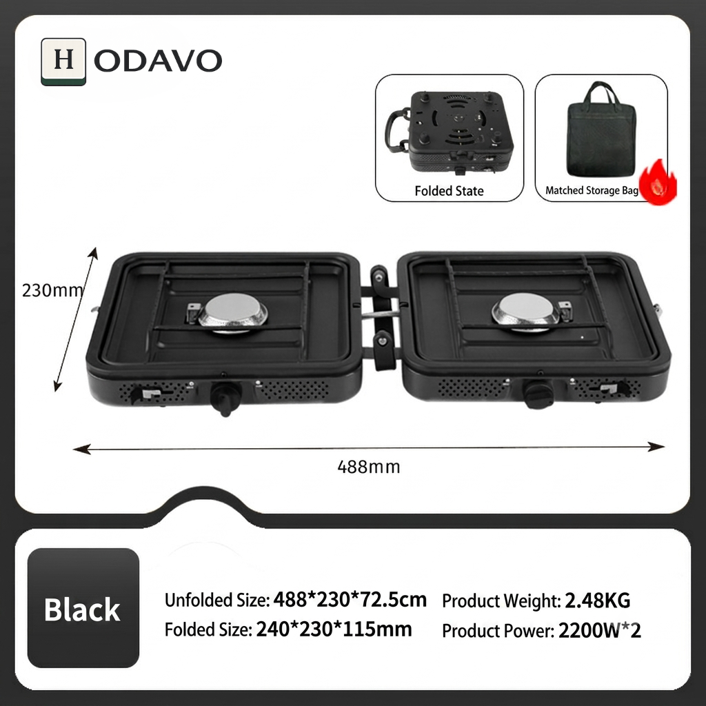 HODAVO™ Dual Flame Folding Camp Stove