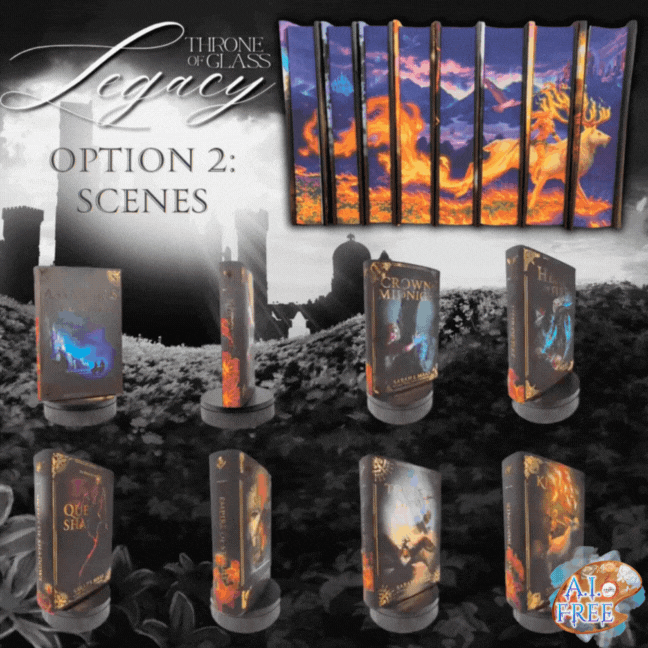 TOG LEGACY (OPTION 2: SCENES DUST JACKETS) by Sarah J. Maas - Throne of Glass Special Edition Box Set