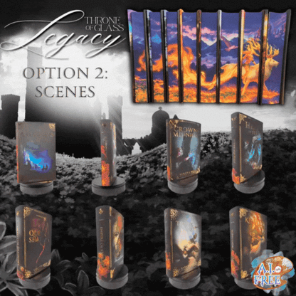 TOG LEGACY (OPTION 2: SCENES DUST JACKETS) by Sarah J. Maas - Throne of Glass Special Edition Box Set