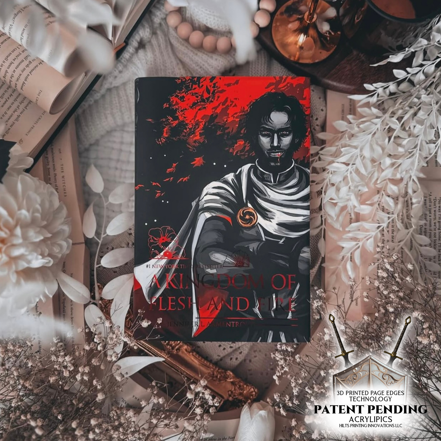 3D PRINTED PAGES A Kingdom of Flesh and Fire by Jennifer L. Armentrout