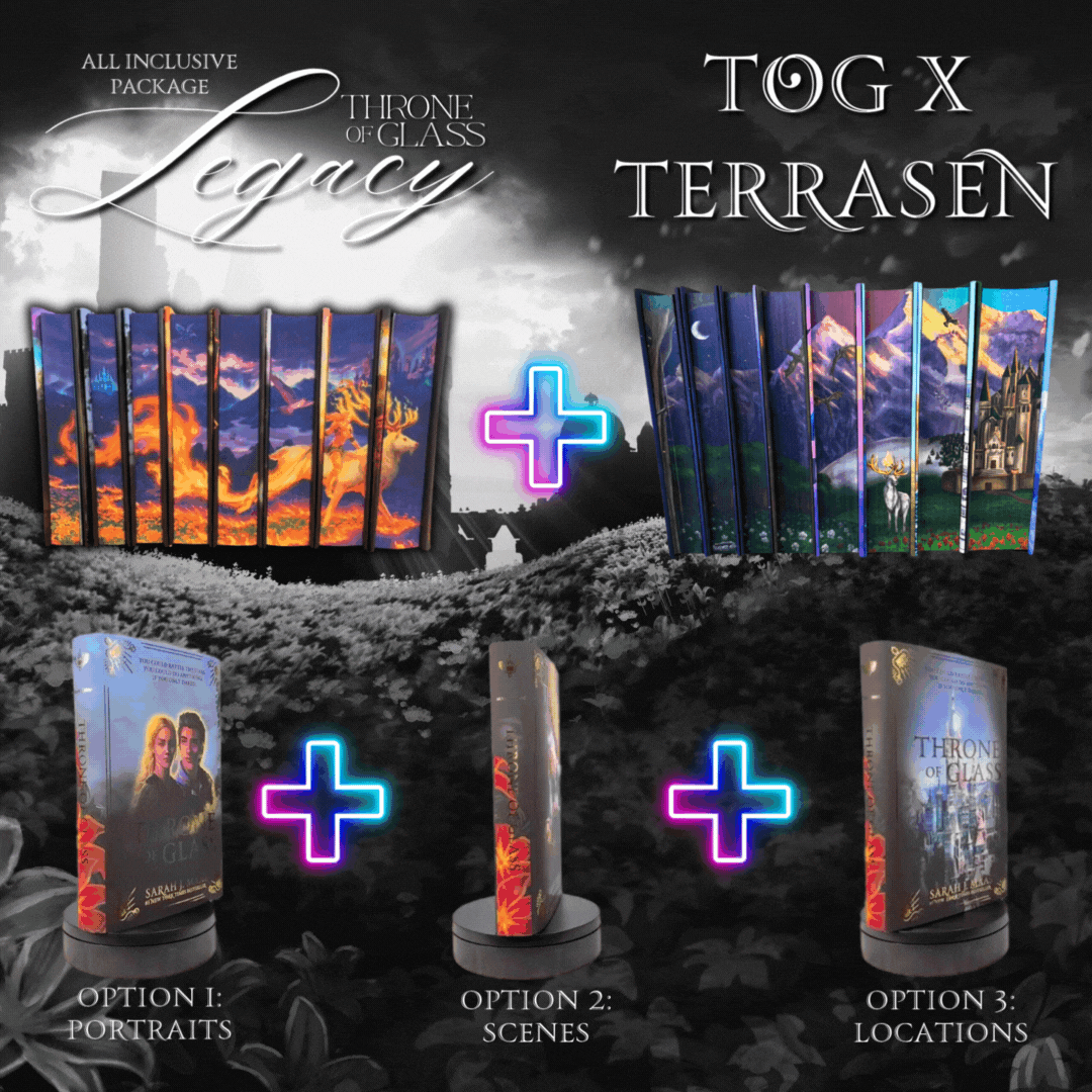 TOG LEGACY (ALL INCLUSIVE PACKAGE) and TOG X TERRASEN by Sarah J. Maas - Throne of Glass Special Edition Box Set