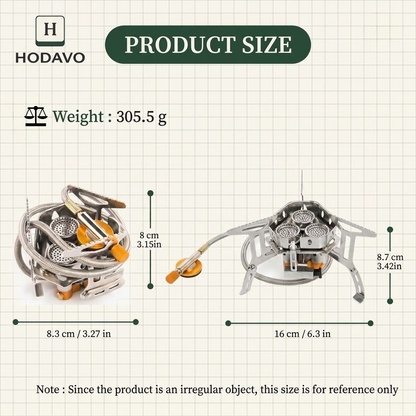 HODAVO™ Big Power Portable Gas Stove for Camping & Picnic