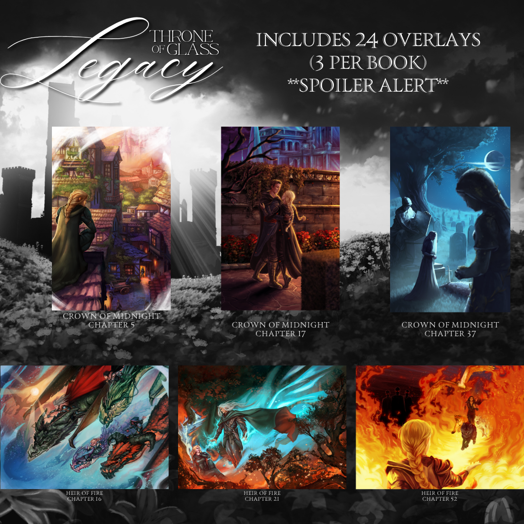 TOG LEGACY (OPTION 3: LOCATIONS DUST JACKETS) by Sarah J. Maas - Throne of Glass Special Edition Box Set