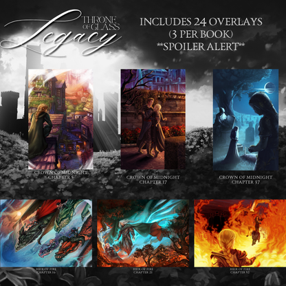 TOG LEGACY (OPTION 3: LOCATIONS DUST JACKETS) by Sarah J. Maas - Throne of Glass Special Edition Box Set