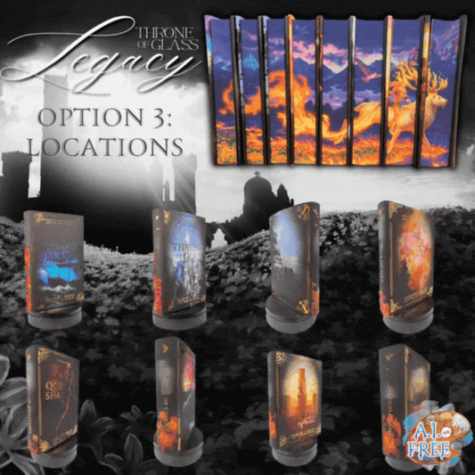 TOG LEGACY (OPTION 3: LOCATIONS DUST JACKETS) by Sarah J. Maas - Throne of Glass Special Edition Box Set