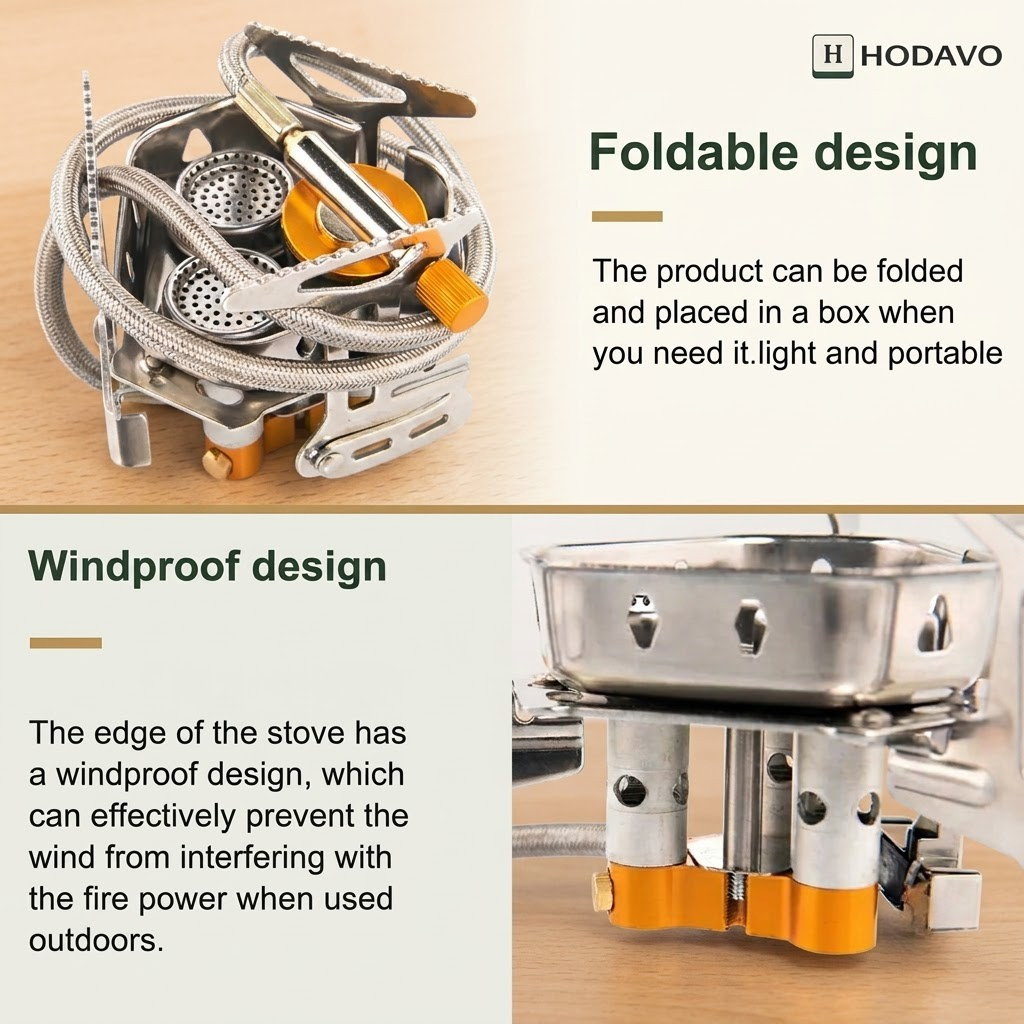 HODAVO™ Big Power Portable Gas Stove for Camping & Picnic