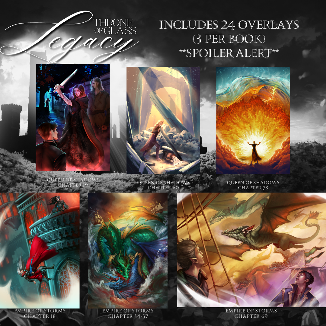TOG LEGACY (OPTION 3: LOCATIONS DUST JACKETS) by Sarah J. Maas - Throne of Glass Special Edition Box Set