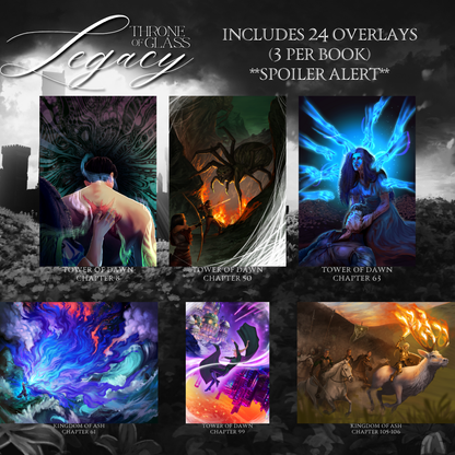 TOG LEGACY (OPTION 3: LOCATIONS DUST JACKETS) by Sarah J. Maas - Throne of Glass Special Edition Box Set
