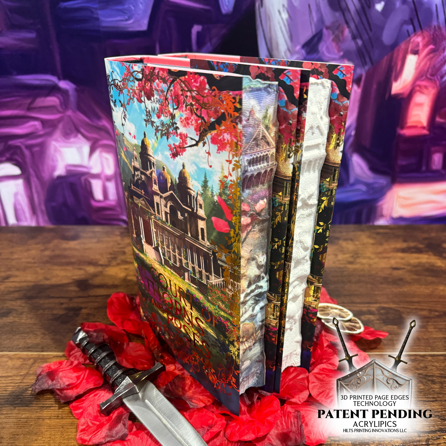 3D PRINTED PAGES A Court of Thorns and Roses by Sarah J. Maas