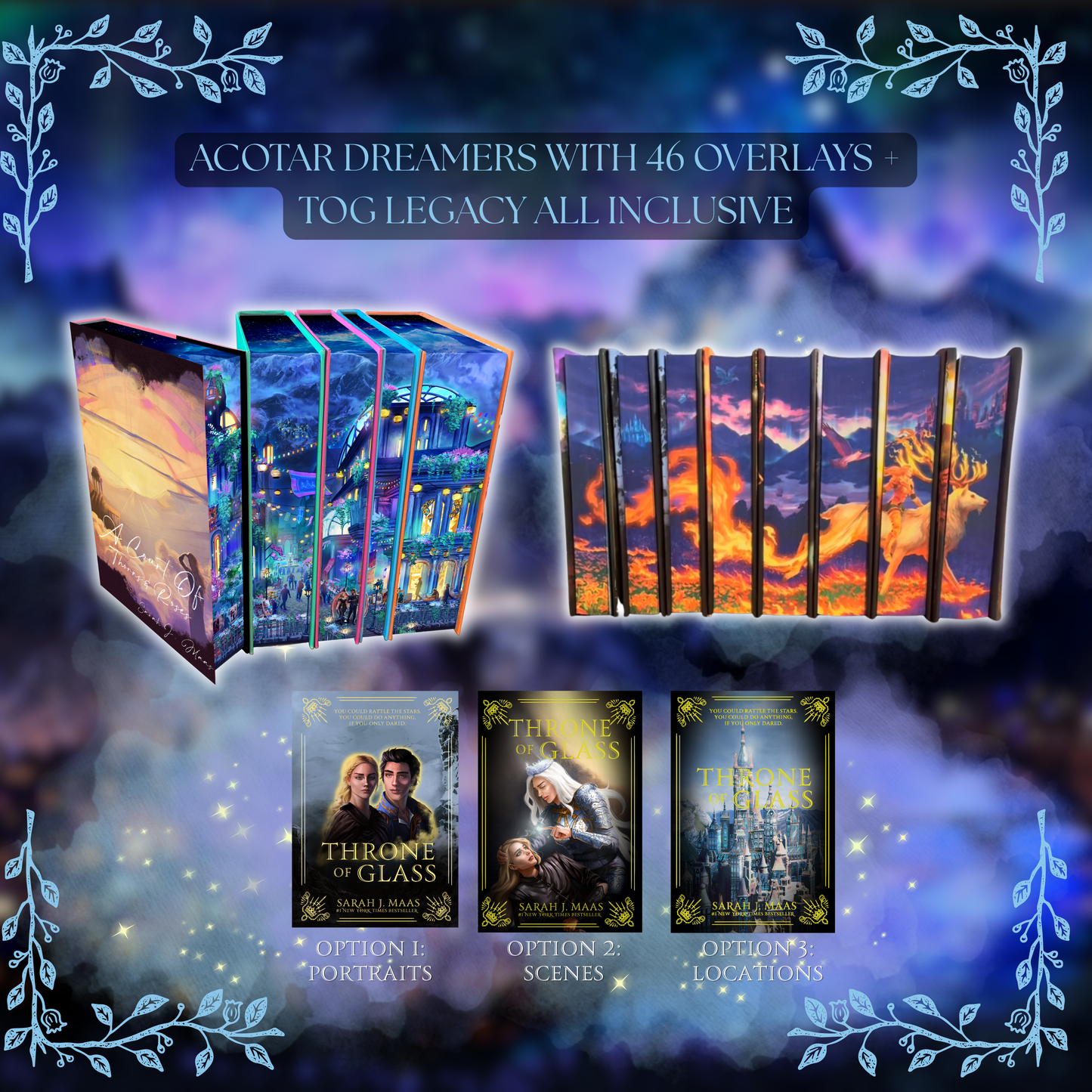 HODAVO BUNDLE: TOG LEGACY (ALL INCLUSIVE PACKAGE) and ACOTAR DREAMERS EDITION (INCLUDES 46 OVERLAYS) by Sarah J. Maas