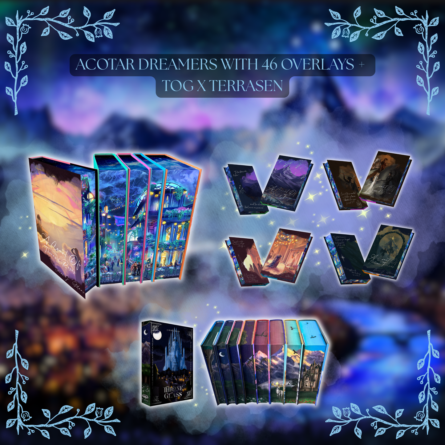 HODAVO BUNDLE: TOG X TERRASEN and ACOTAR DREAMERS EDITION (INCLUDES 46 OVERLAYS) by Sarah J. Maas