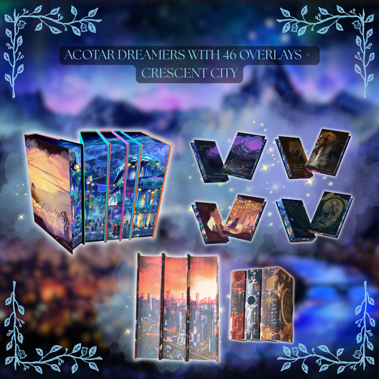 HODAVO BUNDLE: ACOTAR DREAMERS EDITION (INCLUDES 46 OVERLAYS) and CRESCENT CITY by Sarah J. Maas