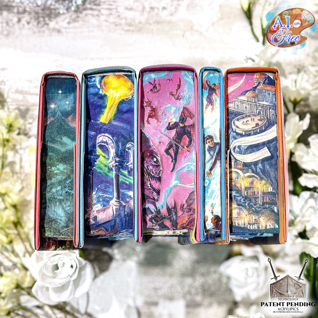 3D PRINTED PAGES A Court of Thorns and Roses Special Edition Box Set by Sarah J. Maas