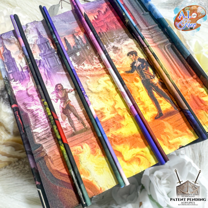 3D PRINTED PAGE EDGES Red Queen Special Edition Set by Victoria Aveyard