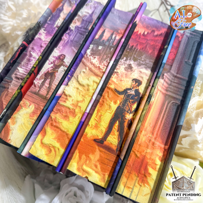 3D PRINTED PAGE EDGES Red Queen Special Edition Set by Victoria Aveyard