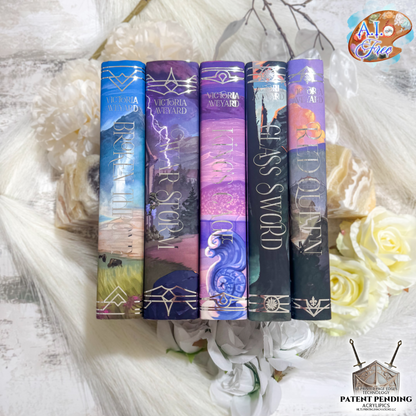 3D PRINTED PAGE EDGES Red Queen Special Edition Set by Victoria Aveyard