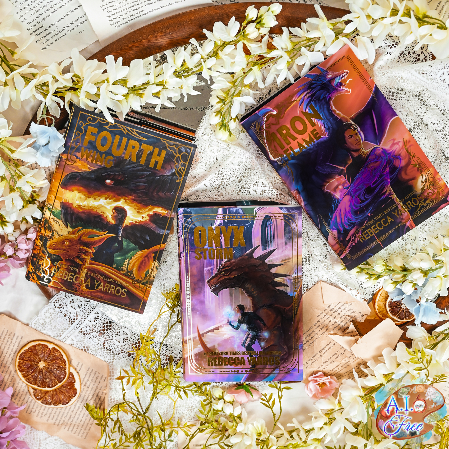 EMPYREAN Special Edition Set: Fourth Wing, Iron Flame, and Onyx Storm by Rebecca Yarros