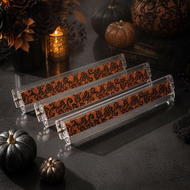Spooky Lace Mahjong Racks – Set of 4, Acrylic Tile Holders