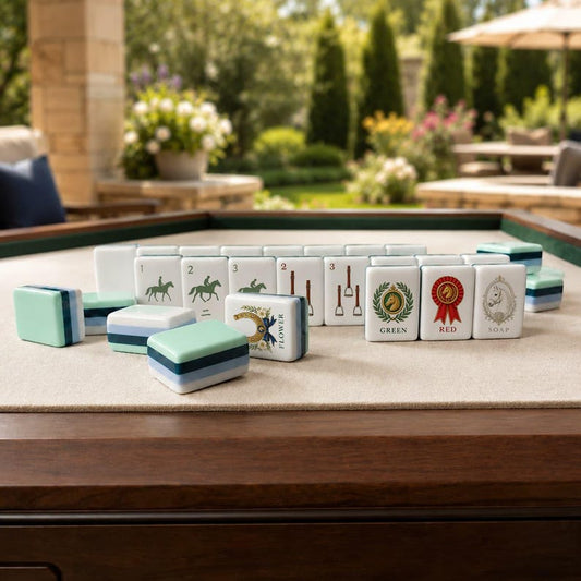 Equestrian Mahjong Set™ – Horse Themed, 160 Acrylic Tiles