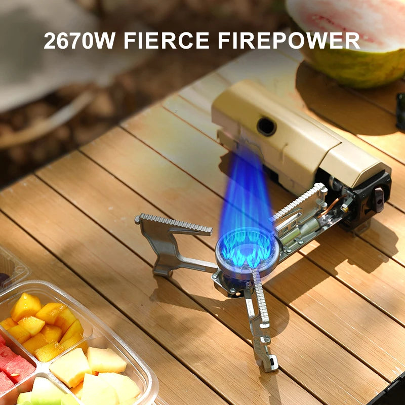 HODAVO™ BlazeTwin Folding Camp Stove 2670W