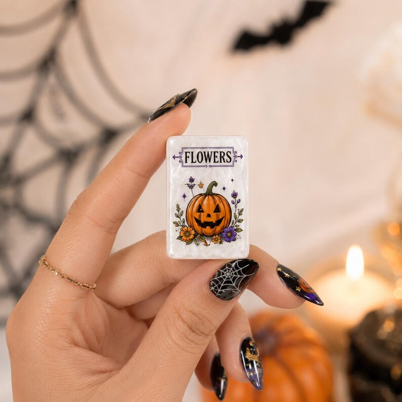 Halloween Mahjong Set, 160 Tile Custom Acrylic American Mah Jongg Tiles