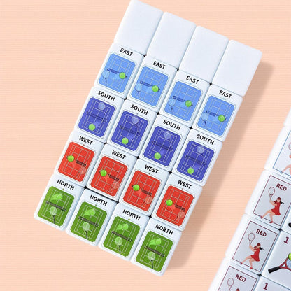 Tennis Mahjong Set, 152 Tile Custom Tennis Themed Mahjong, Unique Design