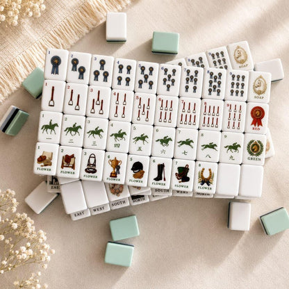 Equestrian Mahjong Set™ – Horse Themed, 160 Acrylic Tiles
