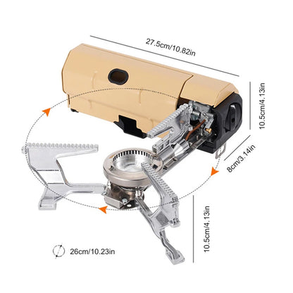 HODAVO™ BlazeTwin Folding Camp Stove 2670W