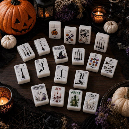 Halloween Mahjong Set, 160 Tile Custom Acrylic American Mah Jongg Tiles