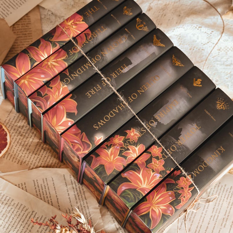 TOG LEGACY (OPTION 2: SCENES DUST JACKETS) by Sarah J. Maas - Throne of Glass Special Edition Box Set